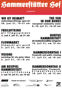 Programm des Festivals